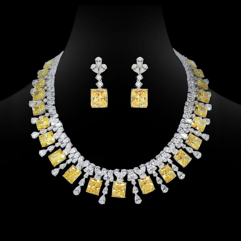 Missvikki Luxury 4PCS Necklace Bracelet Earrings Ring Sets for Women Wedding Naija Bridal Cubic Zirconia Dubai Dress Jewelry Set