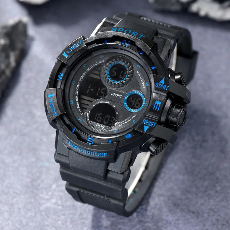 Military Digital Watch for Men Outdoor Men's Sports Watches Clock Waterproof Luminous Chronograph Student Electronic Wristwatch