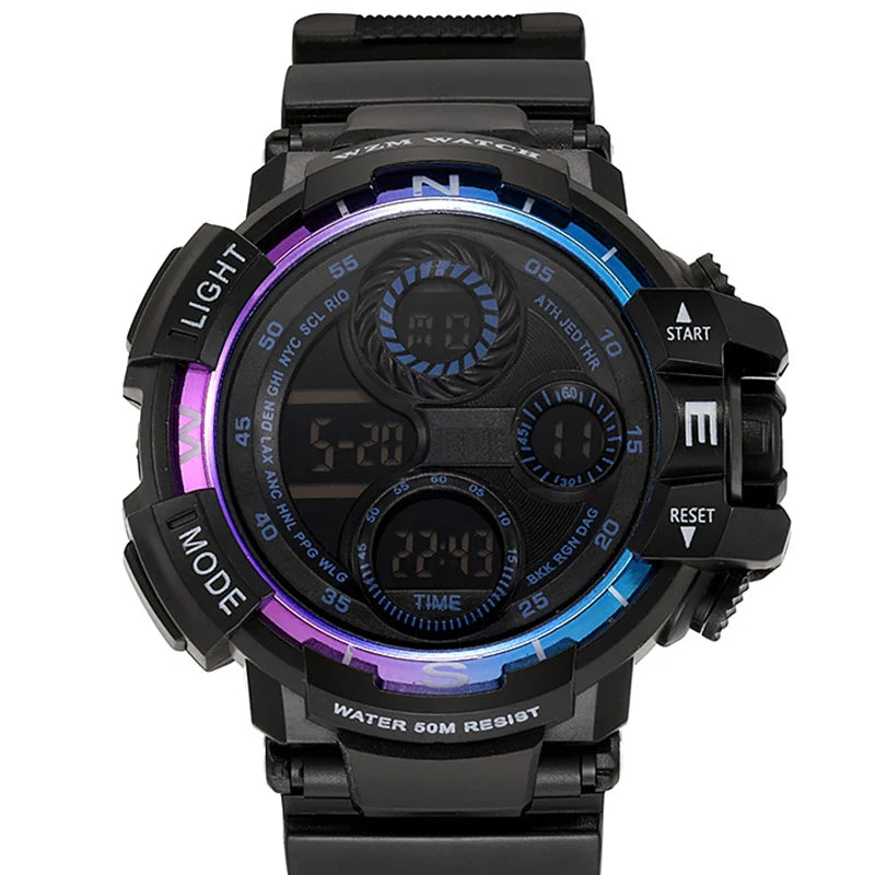 Military Digital Watch for Men Outdoor Men's Sports Watches Clock Waterproof Luminous Chronograph Student Electronic Wristwatch