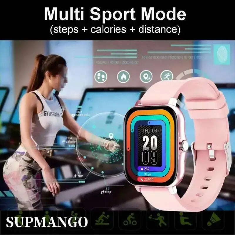 2024 Smart Watch For Men Women Gift Full Touch Screen Sports Fitness Watches Bluetooth Calls Digital Smartwatch Wristwatch