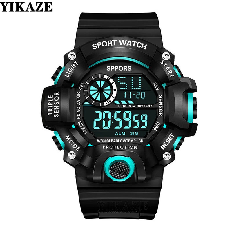 Military Digital Watch for Men Outdoor Men's Sports Watches Clock Waterproof Luminous Chronograph Student Electronic Wristwatch