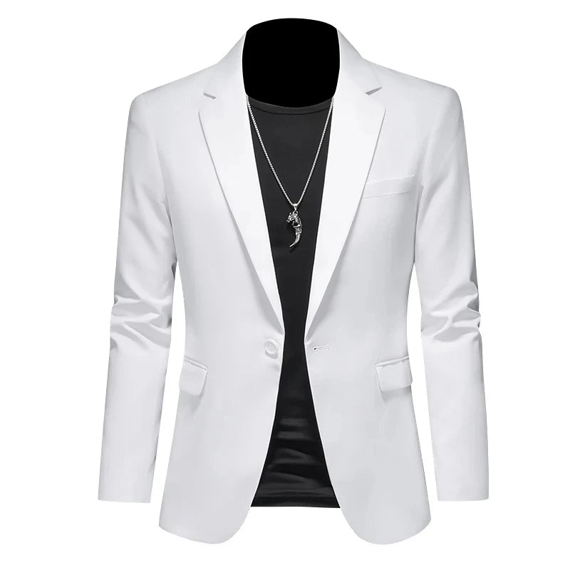 2024 Fashion New Men's Casual Business Slim Fit Formal Dress Blazers Jacket Suit Coat