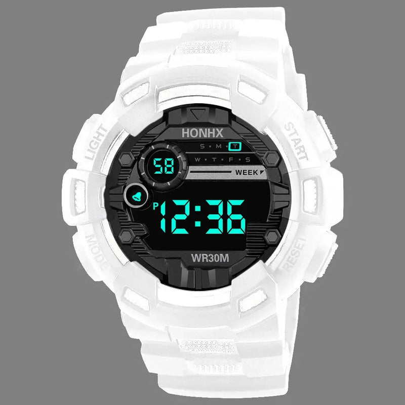 YIKAZE Y04 Men Sports Watch Simple Style Luminous Date Man Digital Watch Multifunctional Waterproof Smart Led Electronic Watches