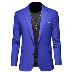 2024 Fashion New Men's Casual Business Slim Fit Formal Dress Blazers Jacket Suit Coat